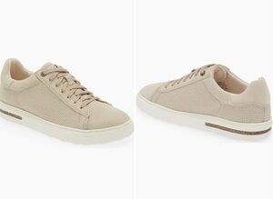 NEW Birkenstock Bend Low Suede Woven Taupe Sneakers Women's 6-6.5